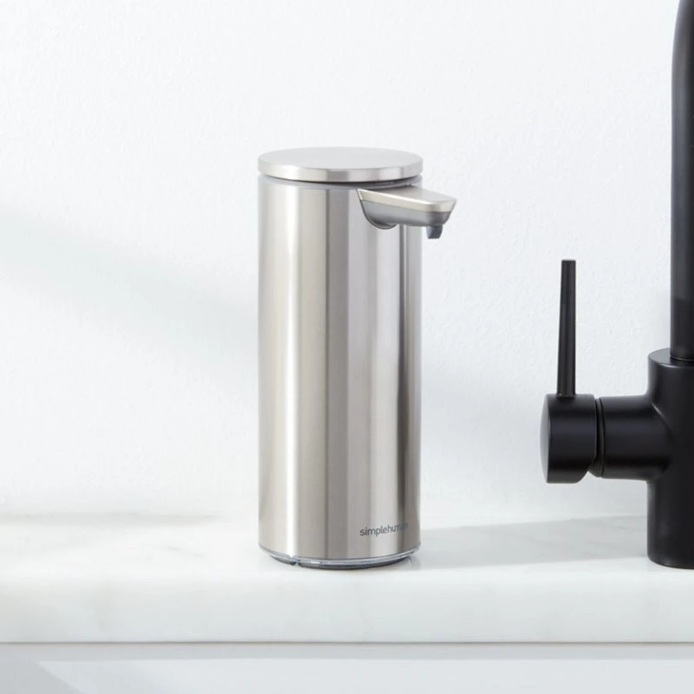 Simplehuman ® Brushed Steel Rechargeable Sensor Pump 9-oz. Liquid Soap Dispenser