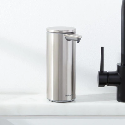Simplehuman ® Brushed Steel Rechargeable Sensor Pump 9-oz. Liquid Soap Dispenser