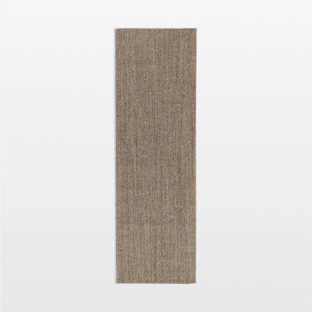 Sisal Grey Runner Rug 2'10"x9'