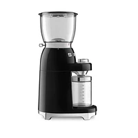 SMEG Black Retro Conical Burr Coffee Grinder