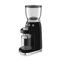 SMEG Black Retro Conical Burr Coffee Grinder