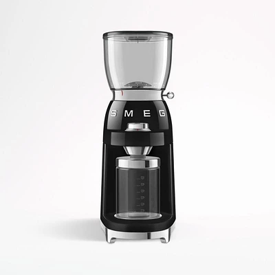 SMEG Black Retro Conical Burr Coffee Grinder