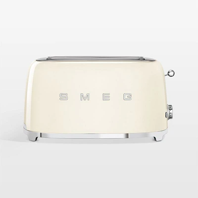 SMEG Cream 4-Slice Long Slot Retro Toaster