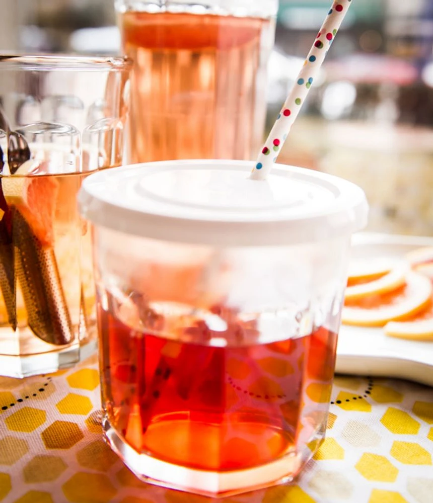 Small 14 oz. Working Glass with Lid, Set of 12