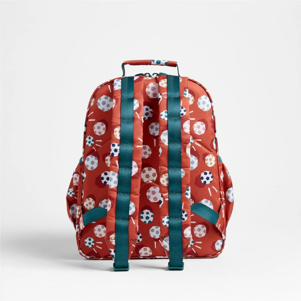 Soccer Print Medium Kids Backpack with Side Pockets