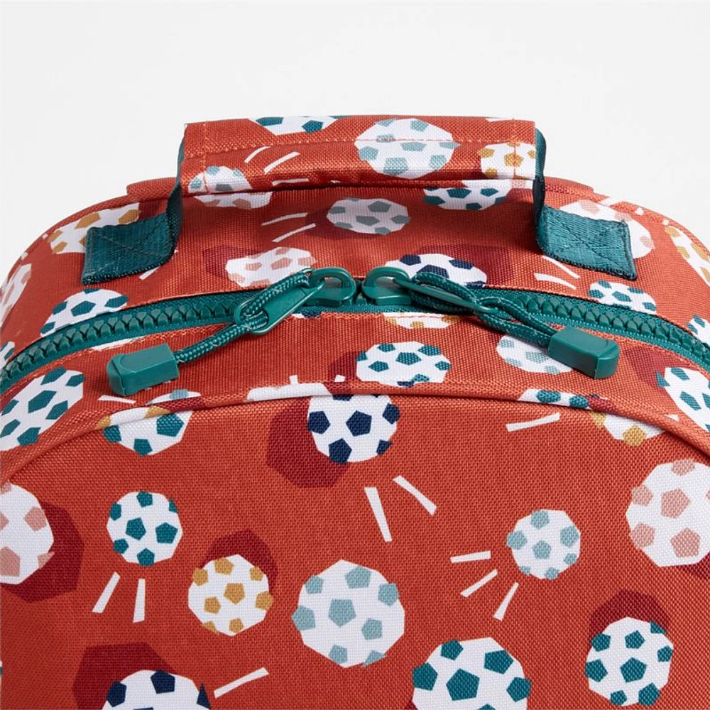 Soccer Print Medium Kids Backpack with Side Pockets