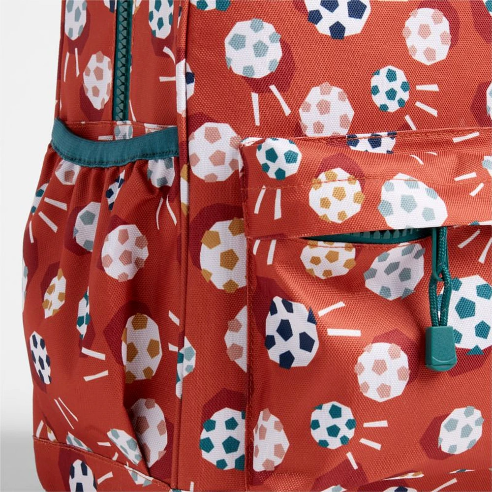 Soccer Print Medium Kids Backpack with Side Pockets