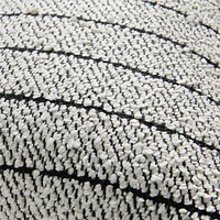 Soft Boucle Striped 24x16 Arctic Ivory Indoor/Outdoor Throw Pillow
