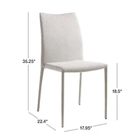 Sonnet Light Grey Side Chair