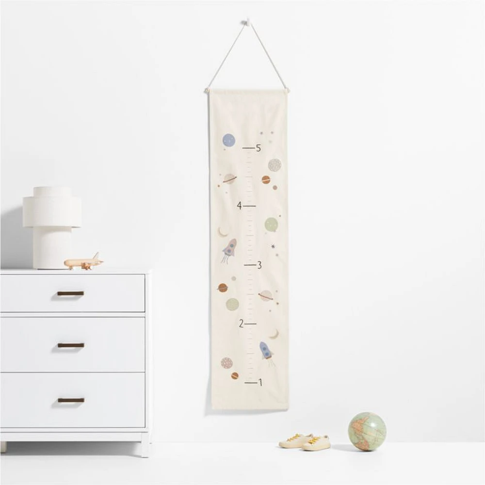 Space Canvas Personalized Kids Growth Chart