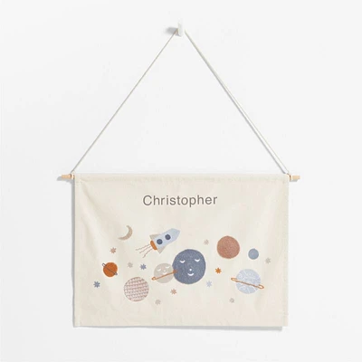 Space Canvas Personalized Kids Wall Art Tapestry