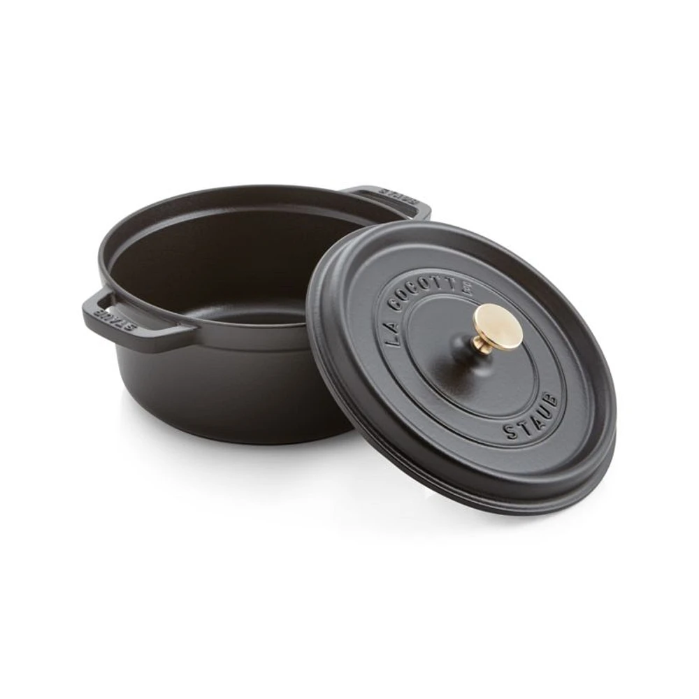 Staub ® 4-Qt Matte Black Cocotte