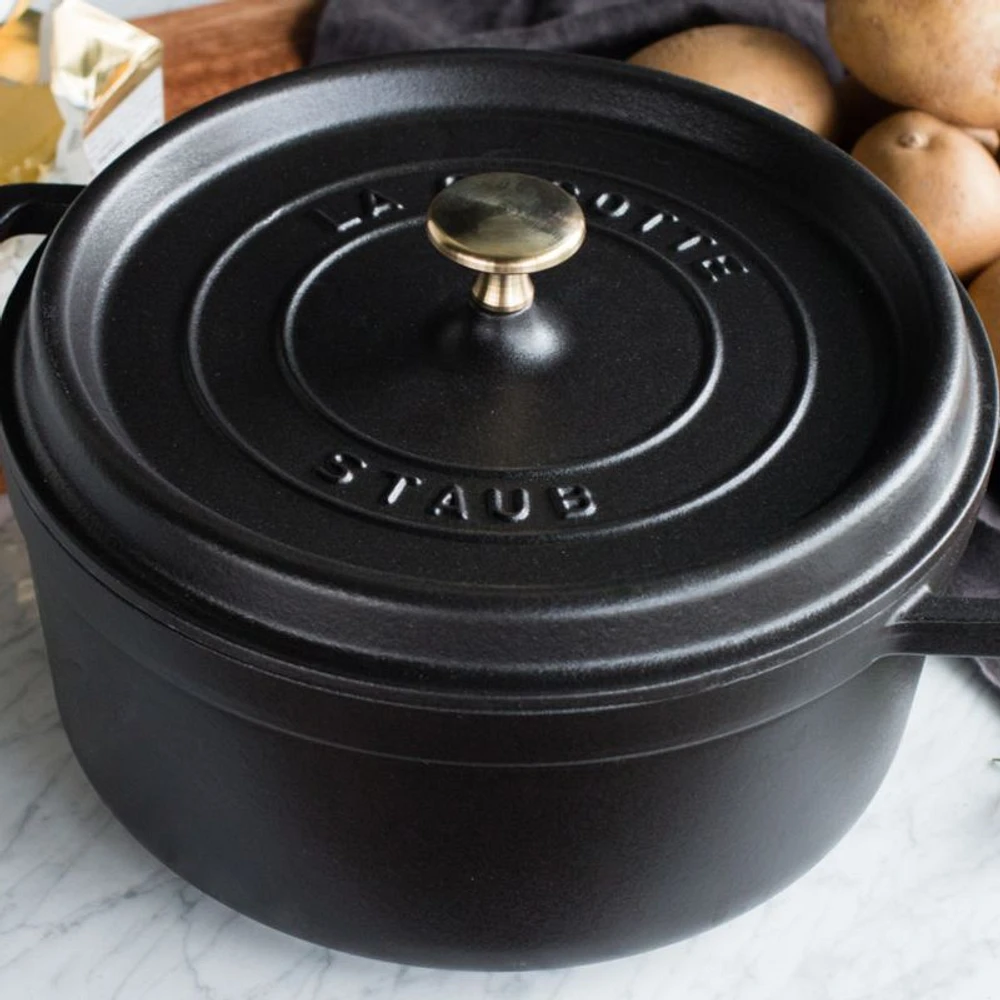 Staub ® 4-Qt Matte Black Cocotte
