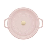 Staub ® Peony Pink Cast Iron -Qt. Round Cocotte