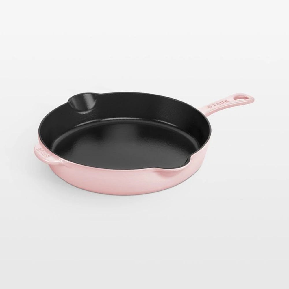Staub ® Peony Pink Cast Iron 8.5" Traditional Deep Skillet