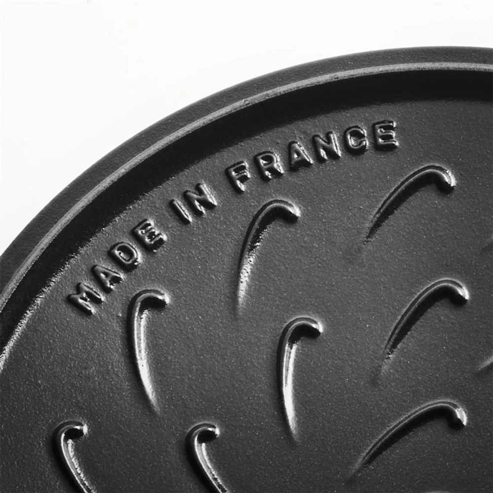 Staub Essential ® Dark Blue 3.75-Qt. Round French Oven with Lily Lid