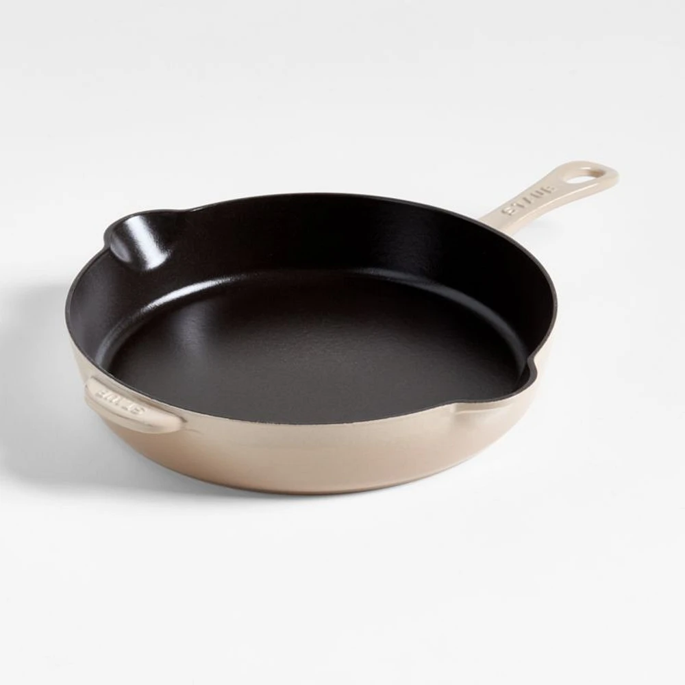 Staub ® 11" Sesame Enameled Cast Iron Traditional Deep Skillet