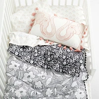 Suhavi Organic Floral Baby Crib Quilt by John Robshaw