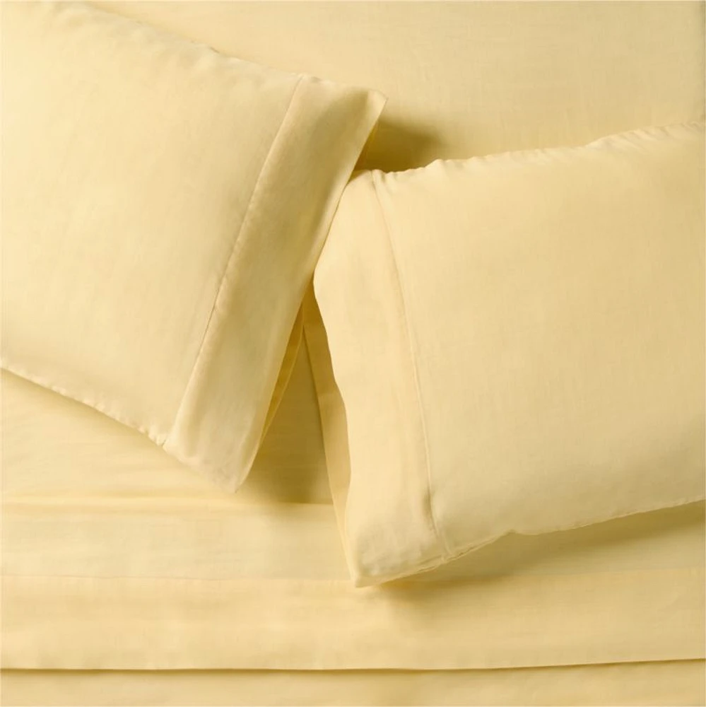 Supersoft Straw Yellow Organic Cotton Gauze Kids Full Sheet Set