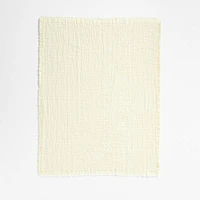 Supersoft Straw Yellow Organic Cotton Gauze Baby Stroller Blanket