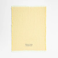 Supersoft Straw Yellow Organic Cotton Gauze Baby Stroller Blanket