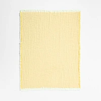 Supersoft Straw Yellow Organic Cotton Gauze Baby Stroller Blanket