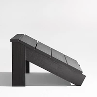 Takagi Black Recycled Outdoor Adirondack Chair Ottoman
