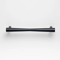 Tapered 6" Matte Black Cabinet Drawer Bar Pull