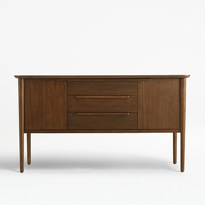Tate 62" Walnut Midcentury Credenza