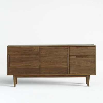 Tate 64.5" Walnut Storage Media Console