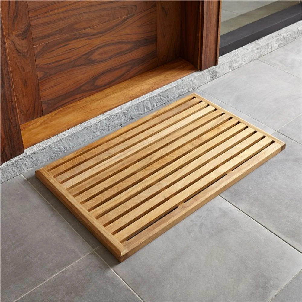 Teak Indoor/Outdoor Doormat 20"x32"