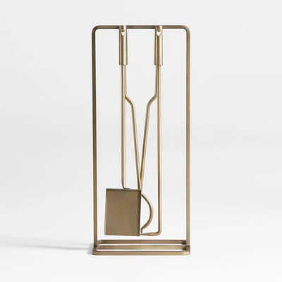 Telum Brass Fireplace Tools