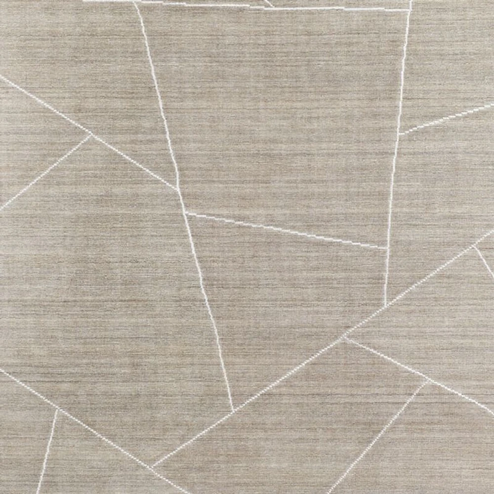 Teramo Performance Handwoven Abstract Grey Area Rug 8'x10'