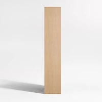 Terrazza 38" Natural Solid Oak Wood 2-Shelf Storage Bookcase Cabinet