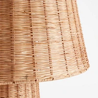 Tessere Rattan Floor Lamp 64"