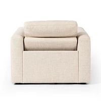 Tillery Antigo Natural Fabric Power Recliner Accent Chair