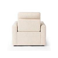 Tillery Antigo Natural Fabric Power Recliner Accent Chair