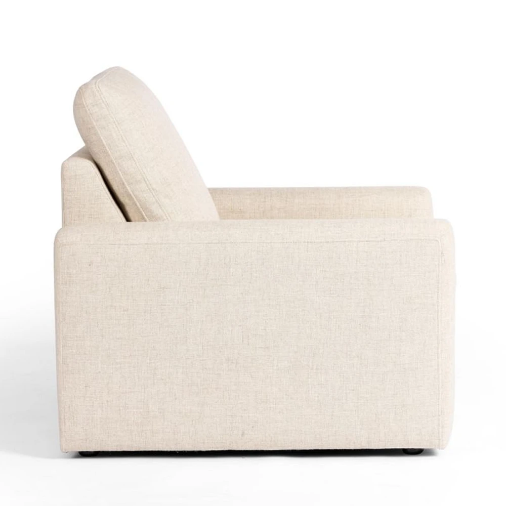 Tillery Antigo Natural Fabric Power Recliner Accent Chair