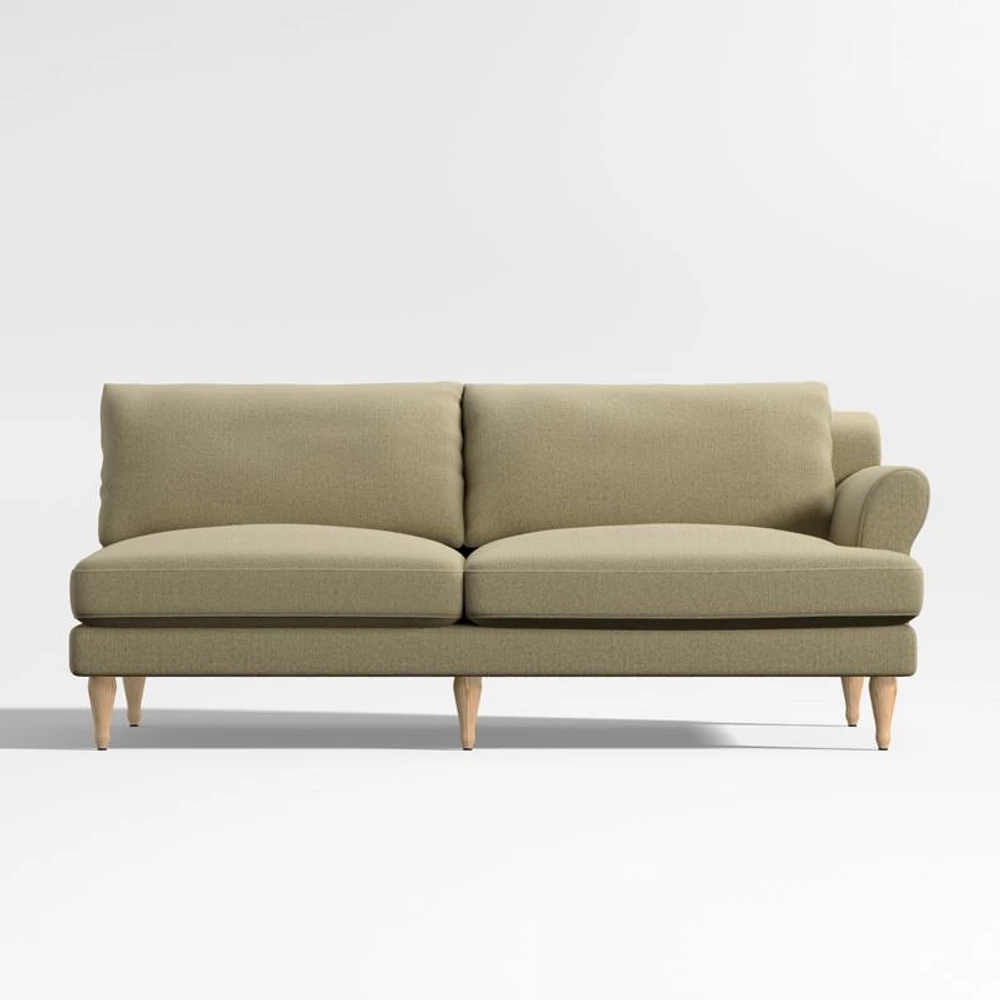 Timson Green Right Roll-Arm Sofa