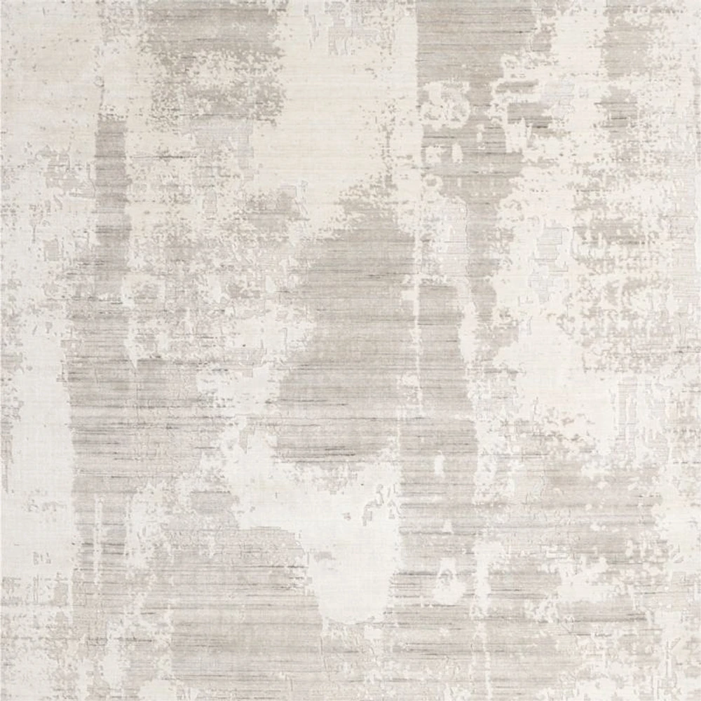 Tottori Viscose Abstract Handwoven Grey Area Rug 12'x15'