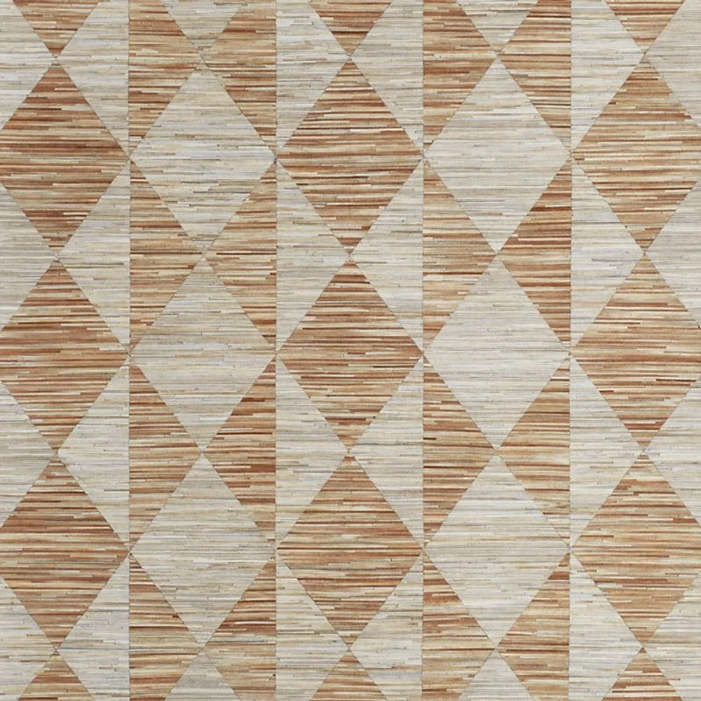 Toulon Cowhide Diamond Checkered Beige Area Rug 10'x14'