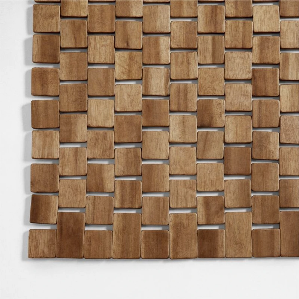 Tura Lattice Teak Wood Bath Mat