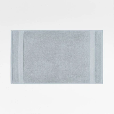 Turkish Organic Cotton Mist Blue Bath Mat