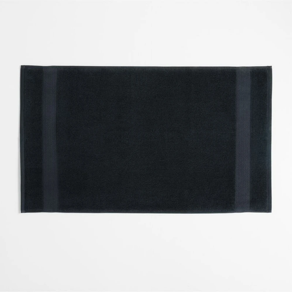 Organic Turkish Midnight Blue Cotton Bath Mat 20"x34"