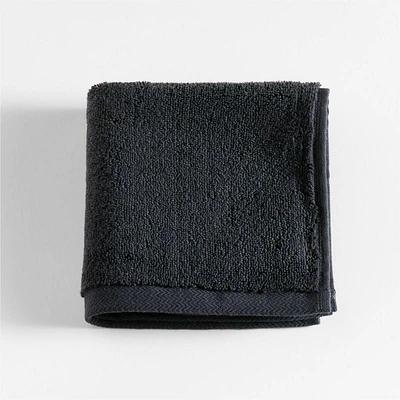 Organic Turkish Midnight Blue Cotton Wash Cloth