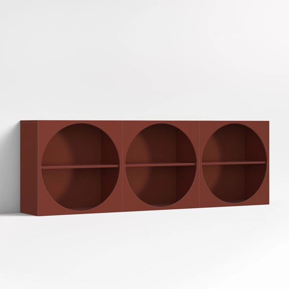 Twiggy Modular Glossy Deep Red Kids Open Bookcases