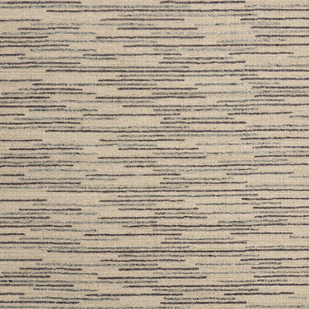 Udaipur Textured Wool Handwoven Grey Area Rug 8'x10'