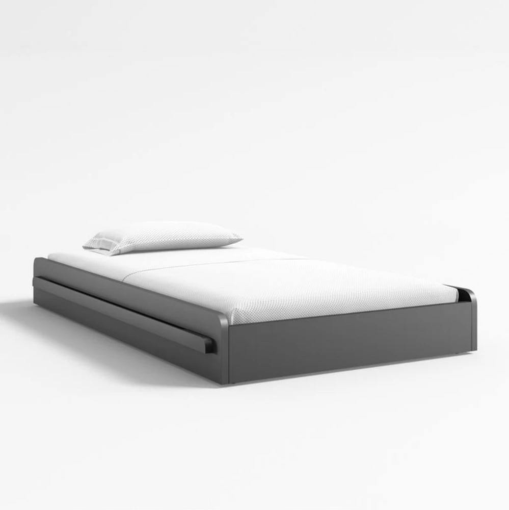 Charcoal Kids Twin Trundle Bed