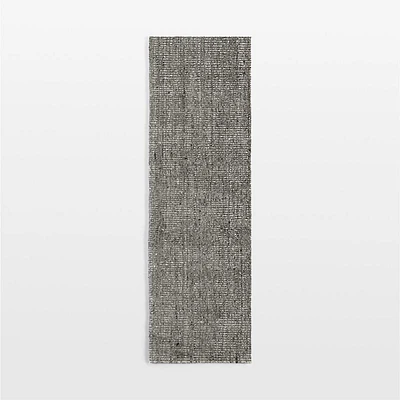 Vienne Performance Wool Handwoven Sage Green Runner Rug 2'10"x9'