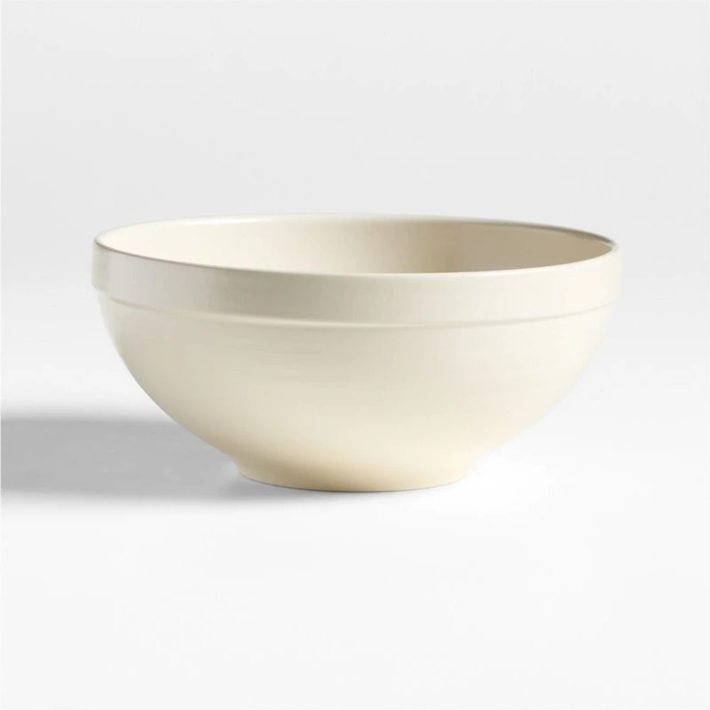 Villa Natural Stoneware Meal Bowl with Matte Glaze